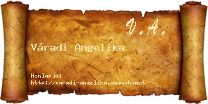 Váradi Angelika névjegykártya